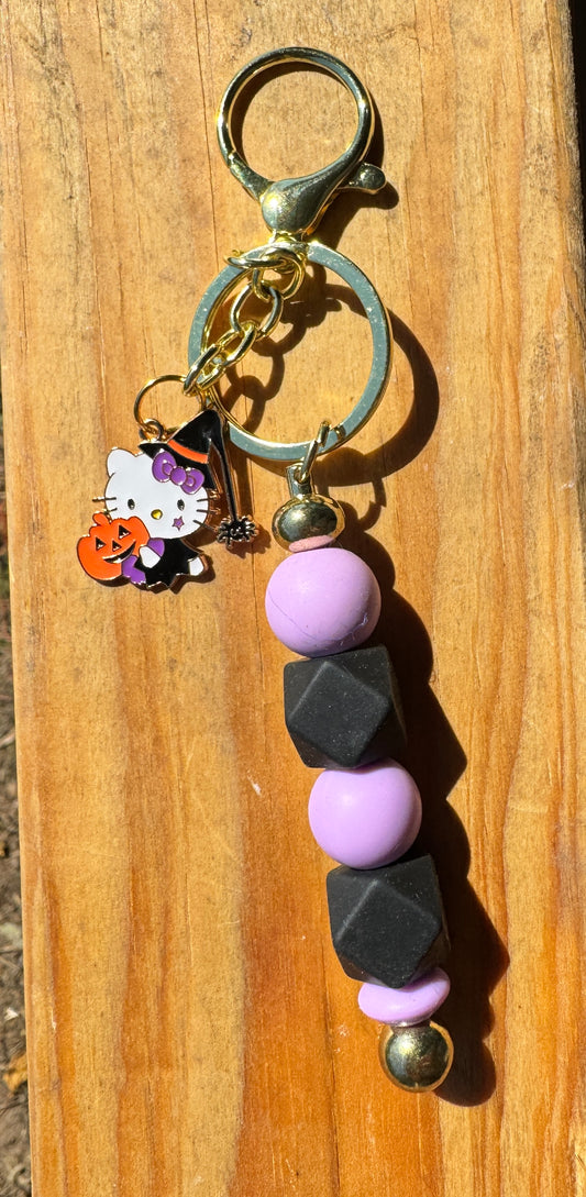 Gold Beaded Keychains