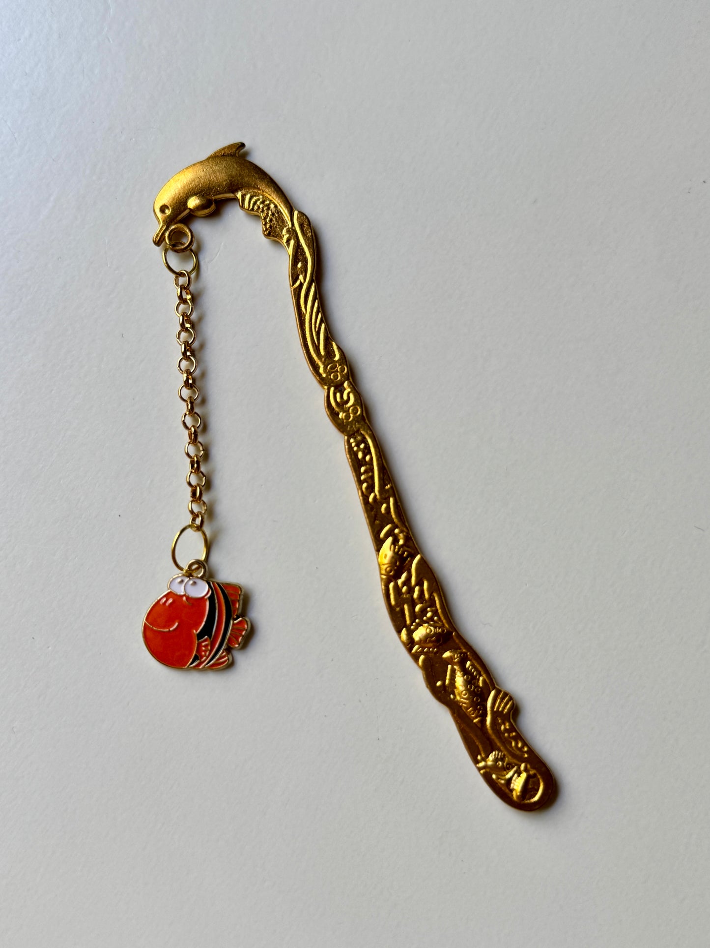 Bookmarks with chain and charm